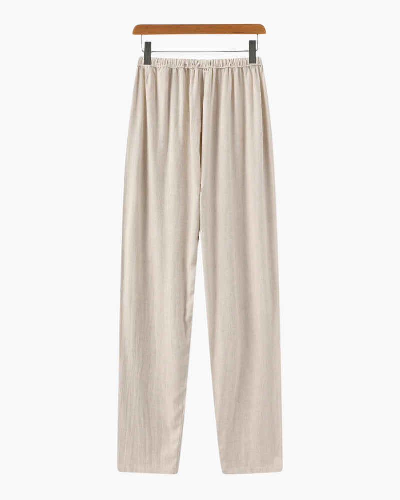 Slim Fit Linen Trousers