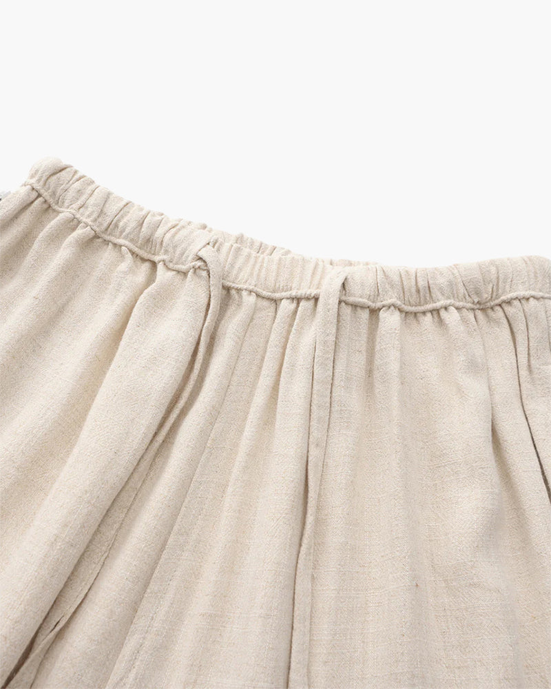 Slim Fit Linen Trousers