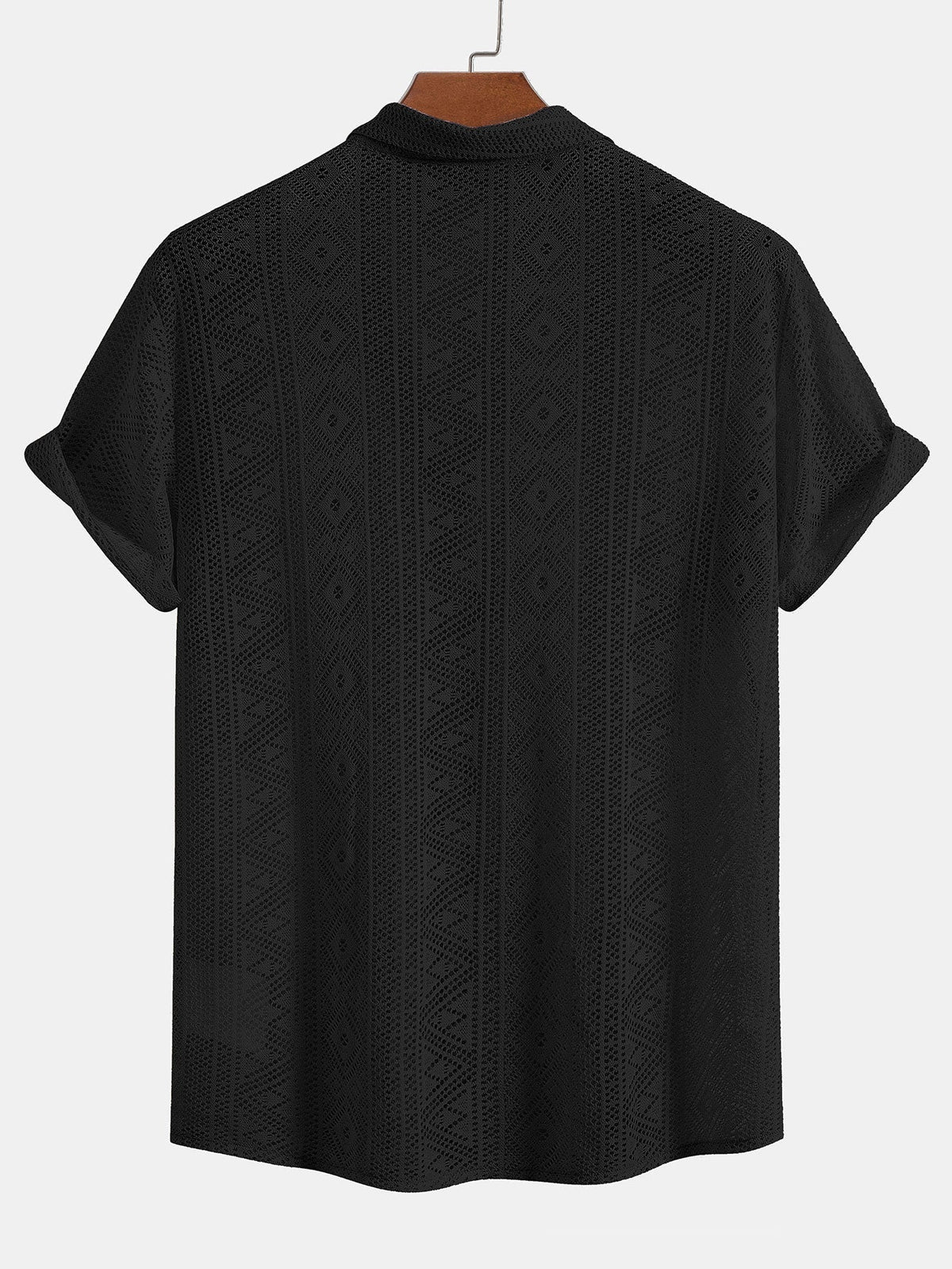 Short Sleeve Textured Polo Set