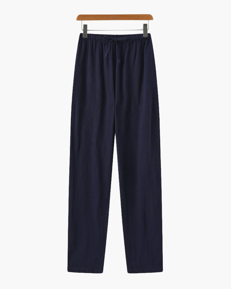 Slim Fit Linen Trousers