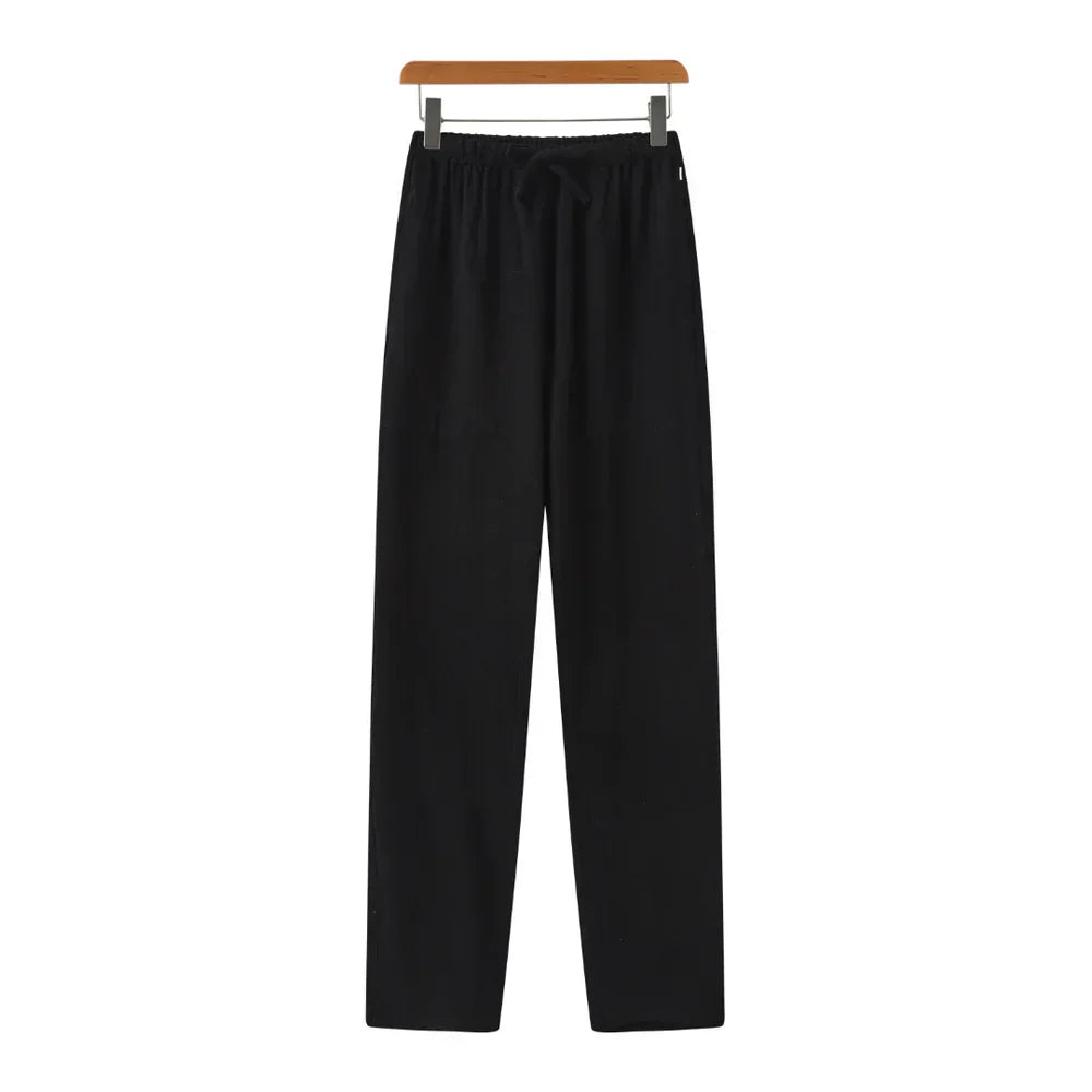 Slim Fit Linen Trousers