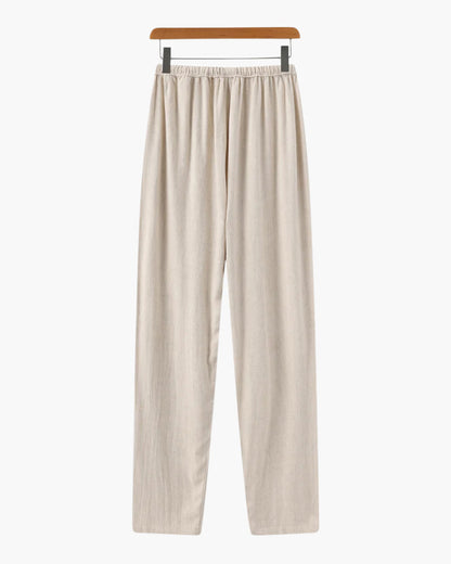 Slim Fit Linen Trousers