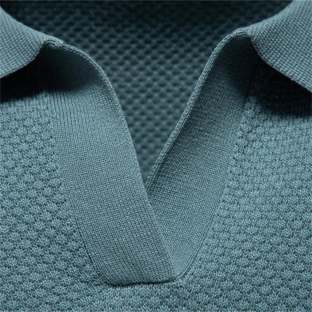 Jacquard Knit Polo