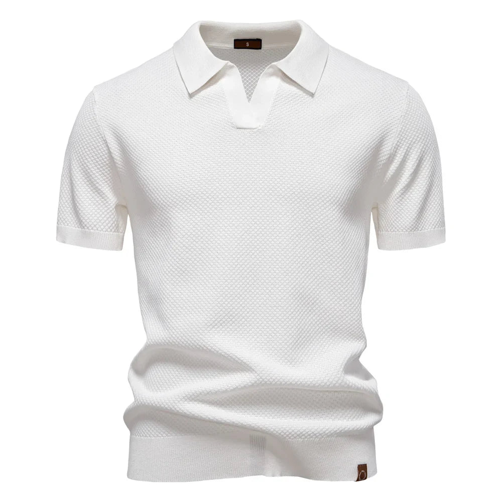 Jacquard Knit Polo